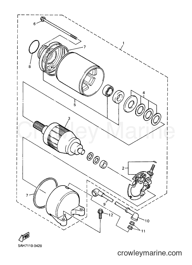 Yamaha Motors YZF600R (4WF5) [010] - STARTING MOTOR
