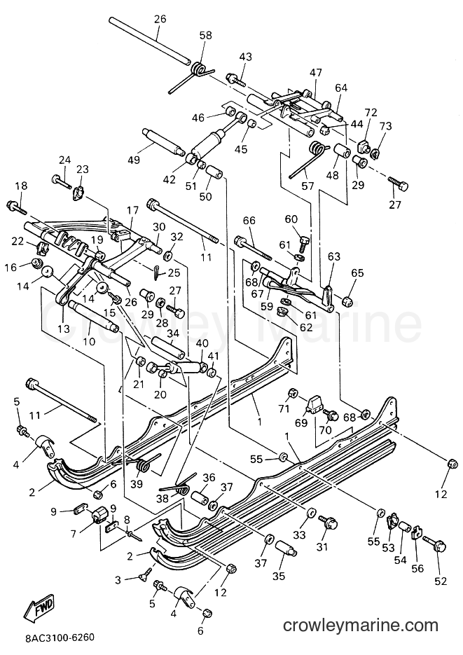 1998 Snowmobile VK540E-2 - VK540E-2 (8AC5) [030] - TRACK SUSPENSION 2