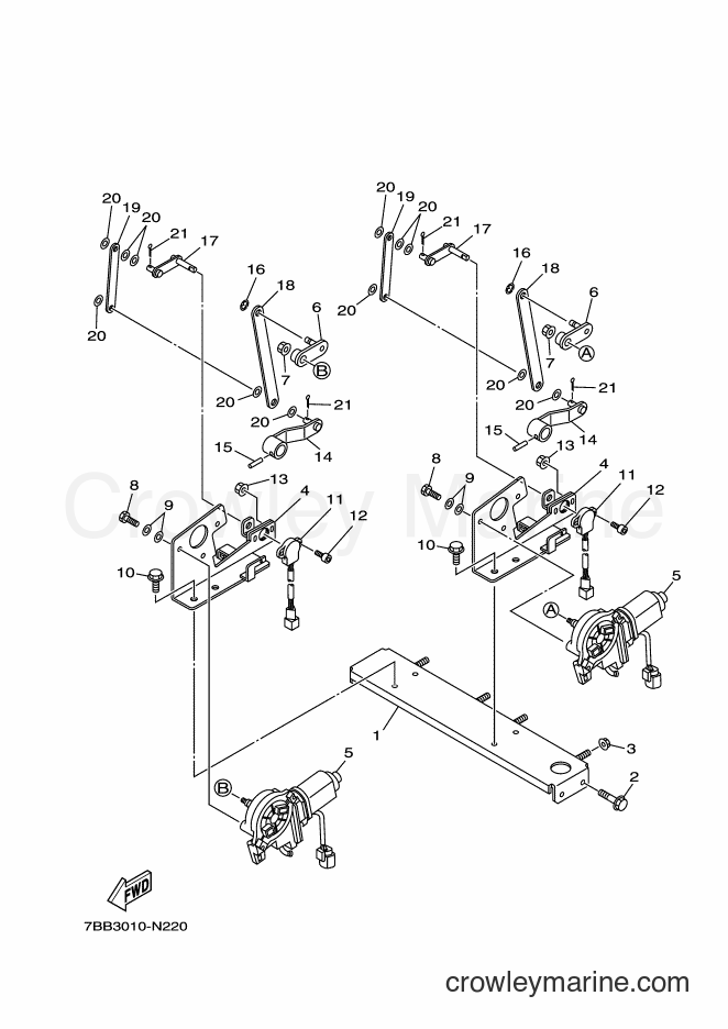 Yamaha Motors YS1390AR (7BB4) [010] - AUGA CONTROL LEVER