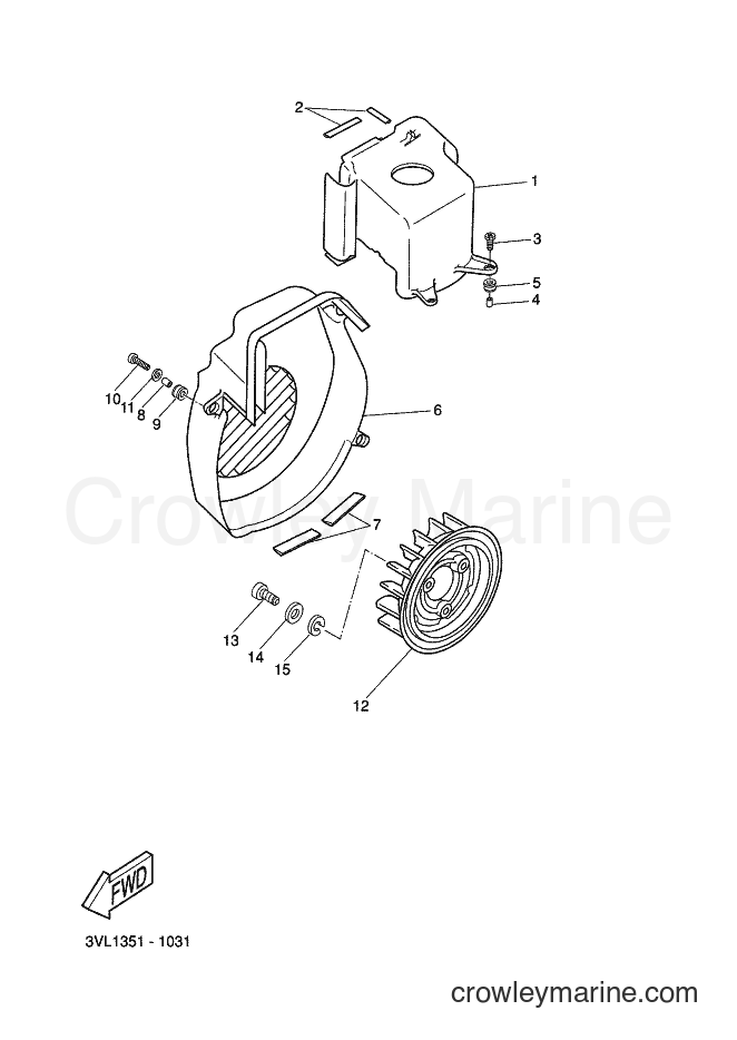 2002 Scooter CW50 - CW50 (5MS2) [010] - AIR SHROUD & FAN