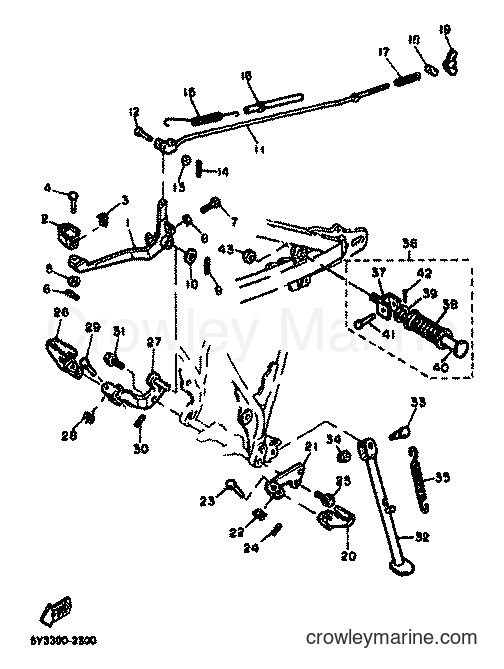 1982 Dirt Bike XT550 - XT550 (5Y3) [999] - STAND & FOOTREST