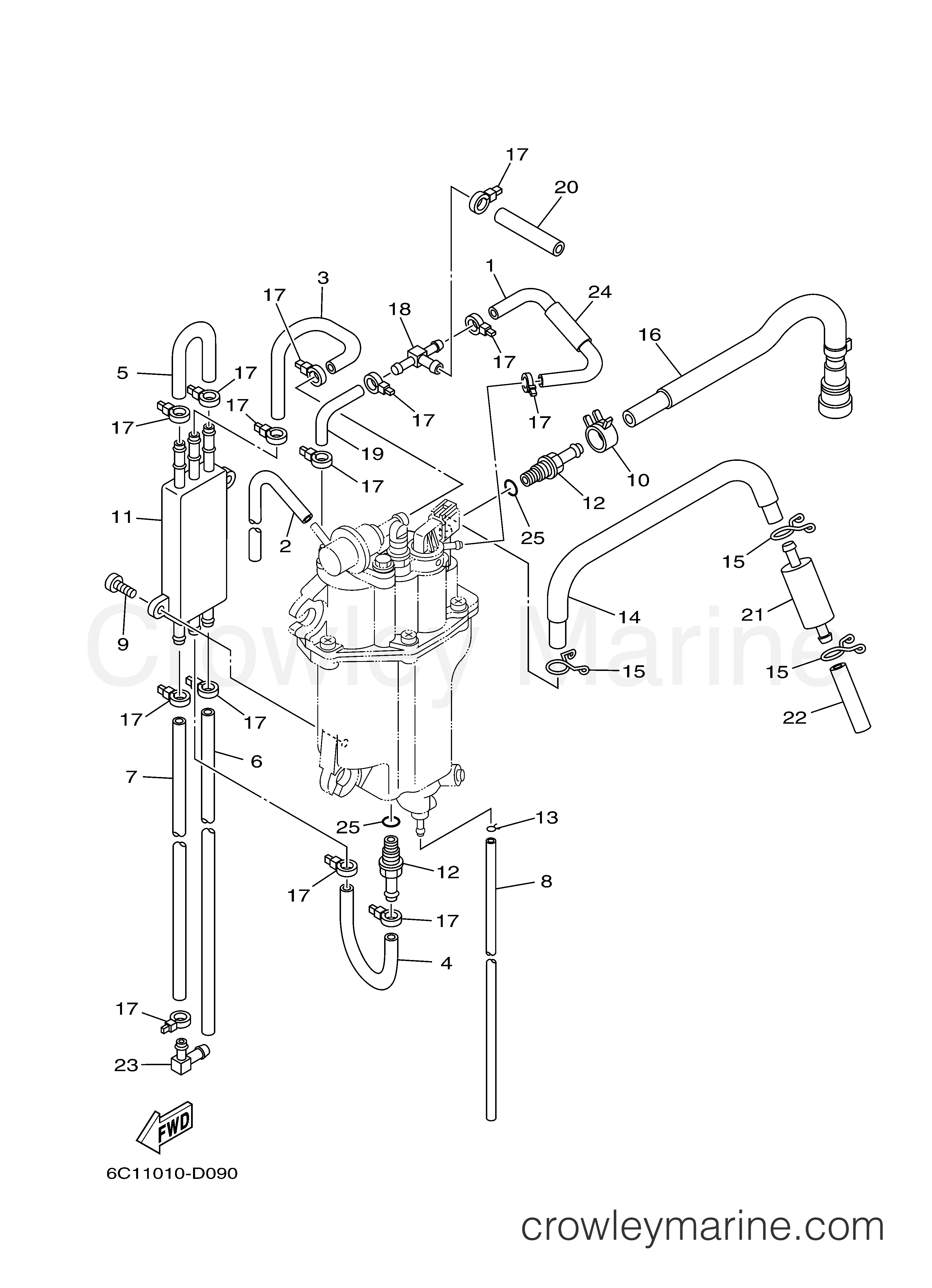 Yamaha Motors F60TLR - FUEL INJECTION PUMP 2