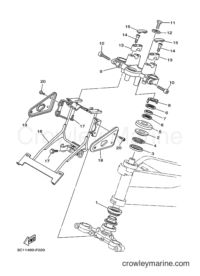 2007 Street Bike FZ150 - FZ150 (3C11) [010] - STEERING