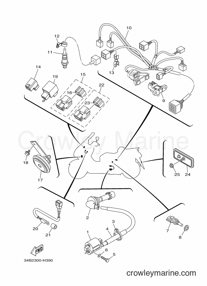 Yamaha Motors YP400 (34BA) [040] - ELECTRICAL 2