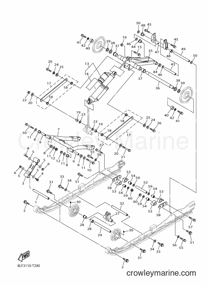 2018 Snowmobile RX10GT2 - RX10GT2 (8LF3) [020] - TRACK SUSPENSION 2