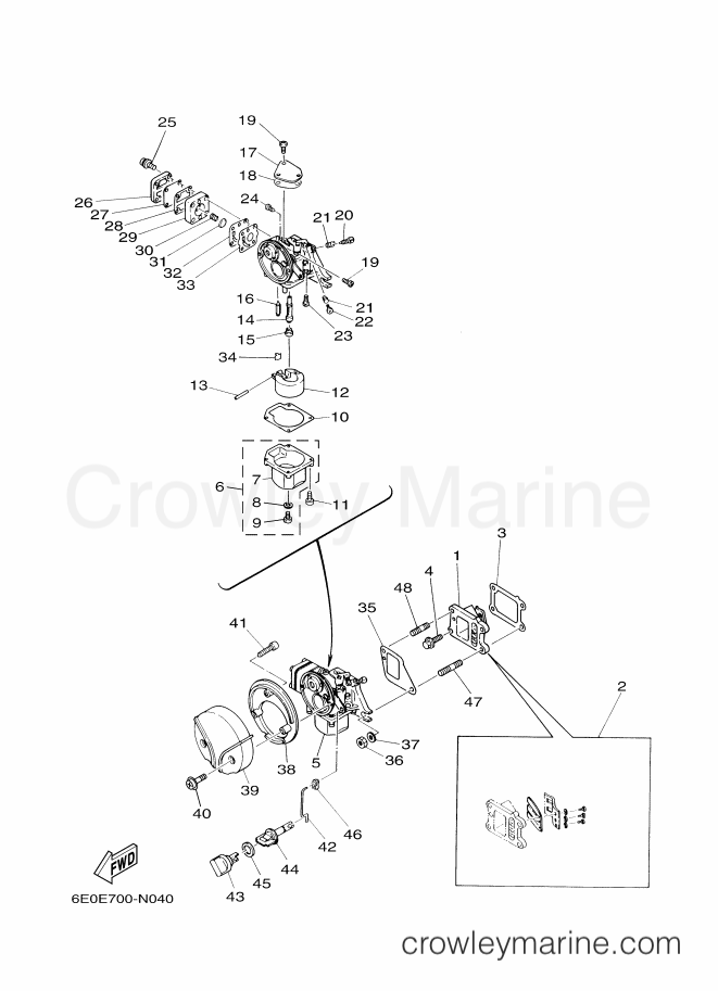 Yamaha Motors 4CMHS (6GP2) [040] - INTAKE