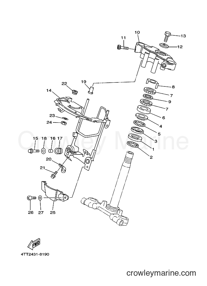 1998 Scooter JZ120C - JZ120C (4UB2) [010] - STEERING
