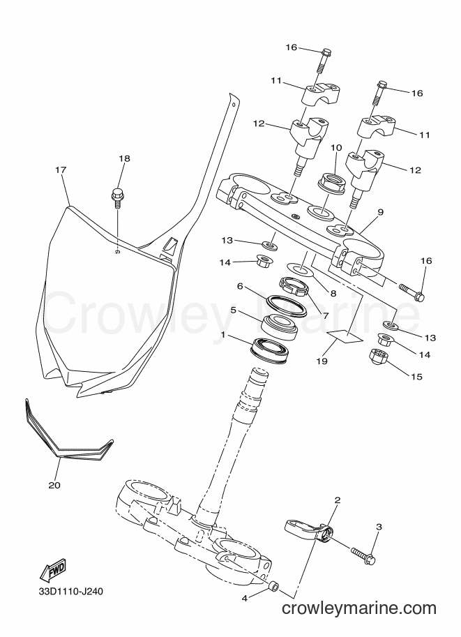 2010 Dirt Bike YZ450F - YZ450F (33D1) [010] - STEERING