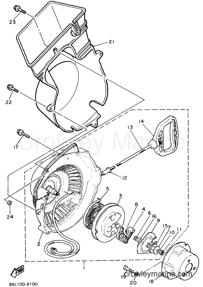 Yamaha Motors CS340E (88E1) [999] - STARTER