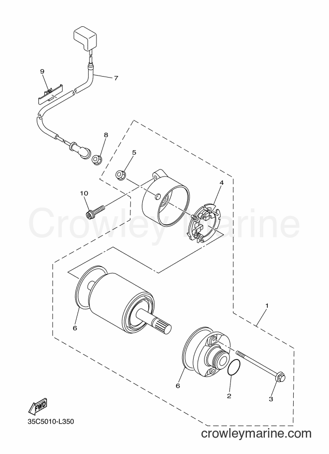 Yamaha Motors XVS400 (35C6) [010] - STARTING MOTOR