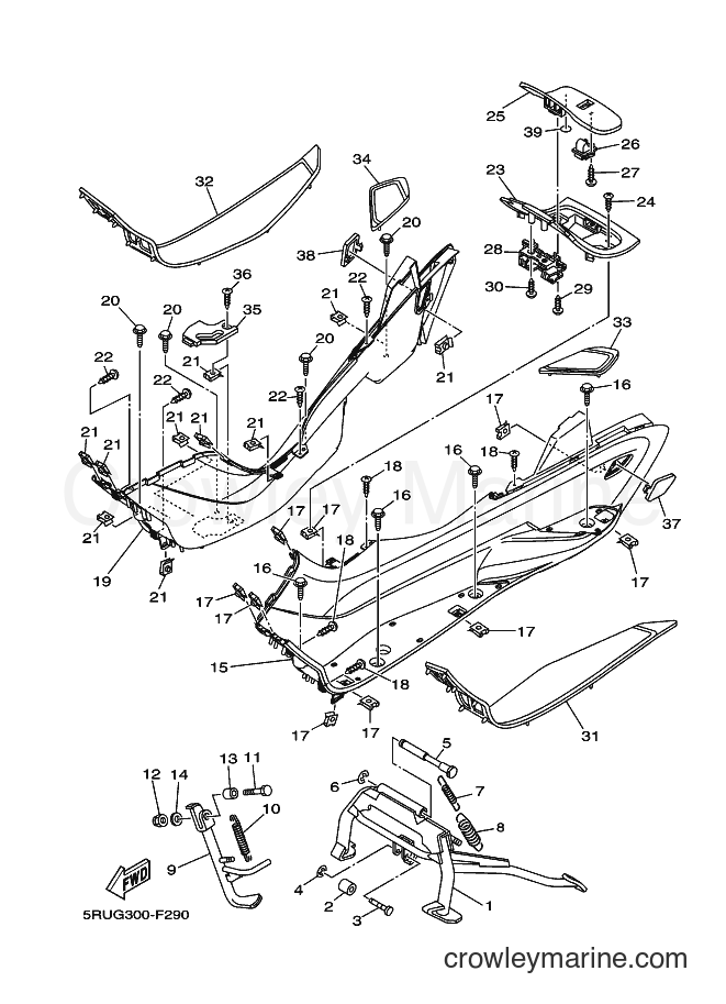 Yamaha Motors YP400A (34B1) [050] - STAND & FOOTREST