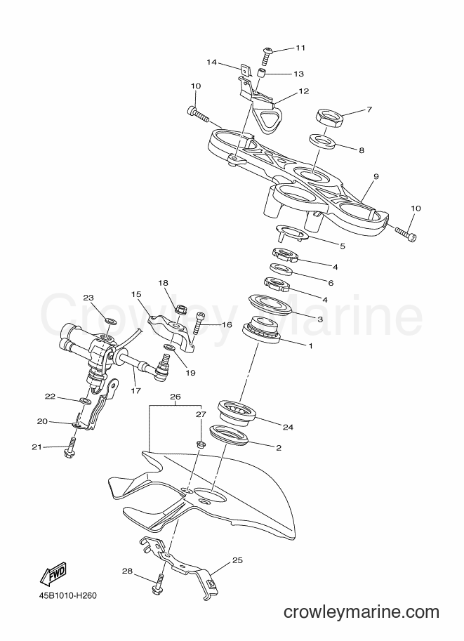 2011 Sport Bike YZF-R1 - YZF-R1 (45B2) [010] - STEERING