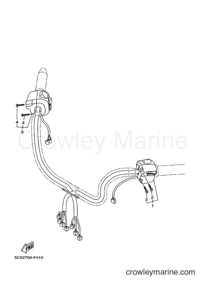 Yamaha Motors XV1900A (5C42) [010] - HANDLE SWITCH & LEVER