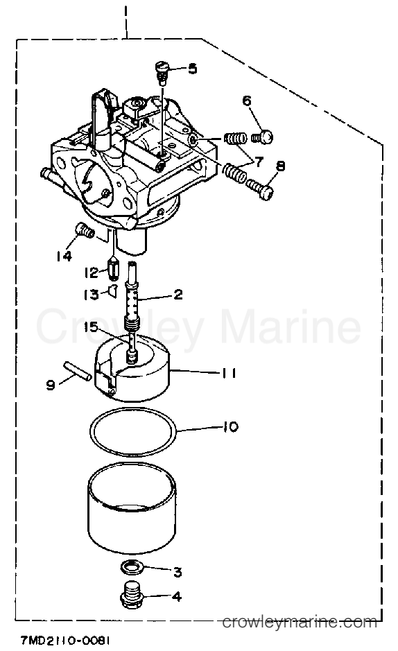 Yamaha Motors YG550D - CARBURETOR