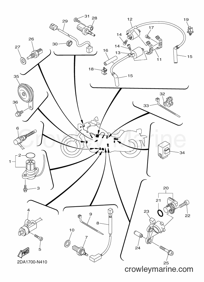 Yamaha Motors XVS950CU (2DE3) [010] - ELECTRICAL 1