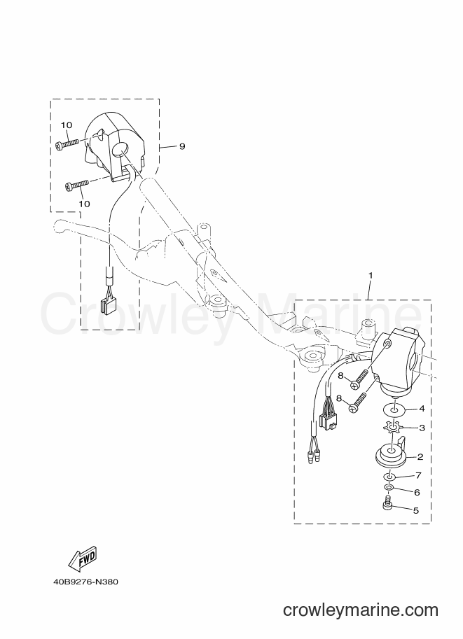 2014 Scooter T110C - T110C (40BB) [010] - HANDLE SWITCH & LEVER