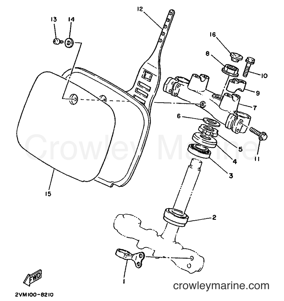 1988 Dirt Bike YZ250 - YZ250 (2VM0) [030] - STEERING