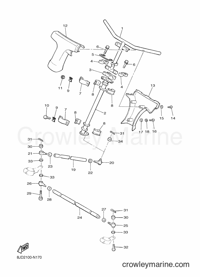Yamaha Motors VK540E (8JD2) [020] - STEERING
