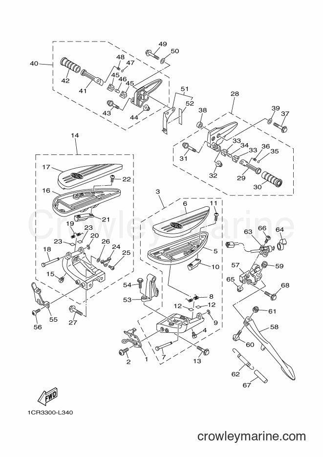 2012 Cruiser XV1900A - XV1900A (1CR3) [010] - STAND & FOOTREST