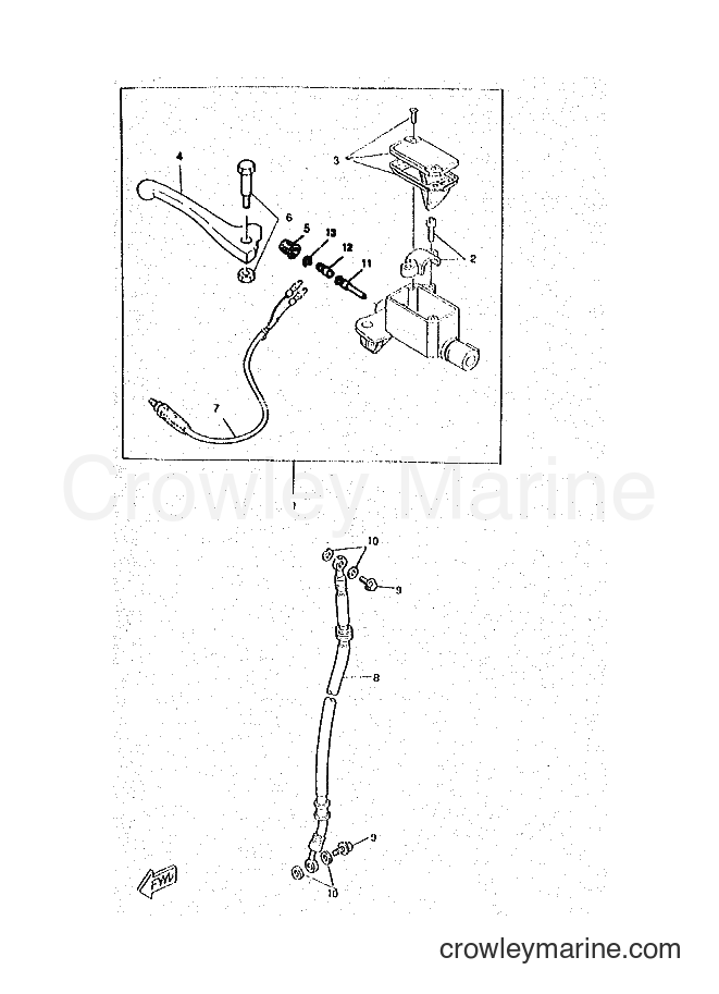 1997 Scooter CW50RSP - CW50RSP (4WL3) [999] - FRONT MASTER CYLINDER