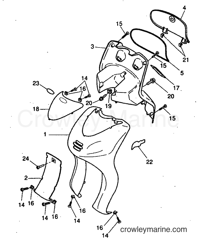 1999 Scooter YH50 - YH50 (5FV1) [020] - LEG SHIELD
