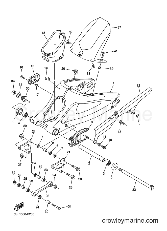 Yamaha Motors YZF-R6 (5SLB) [100] - REAR ARM