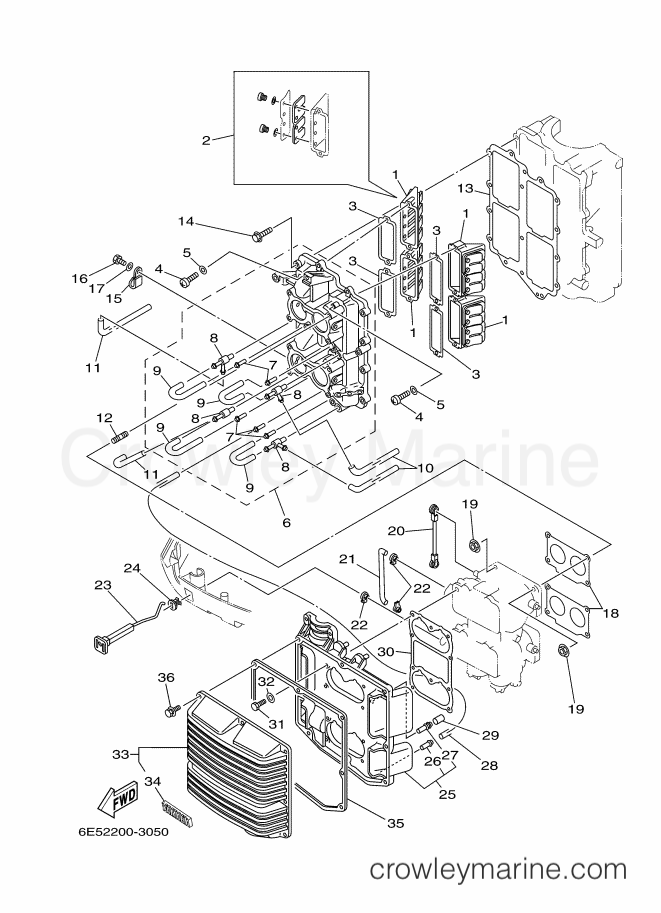 Yamaha Motors 140B (6F37) [030] - INTAKE