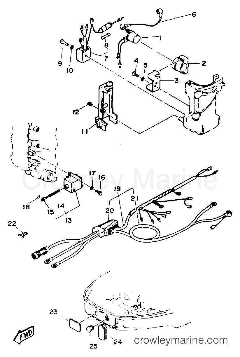 Yamaha Motors 30MLHS - ELECTRIC PARTS (ER)