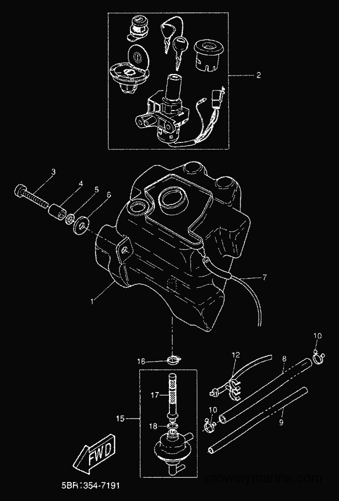 2000 Scooter YQ50 - YQ50 (5HEN) [010] - FUEL TANK