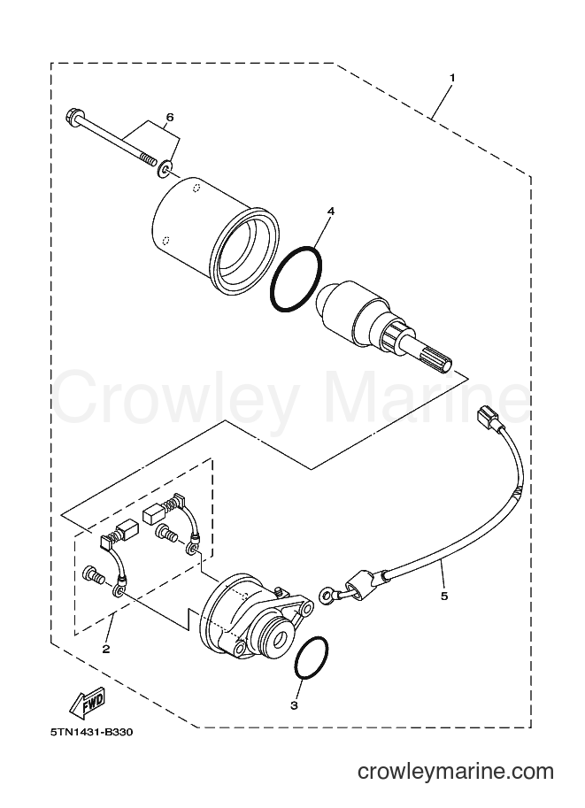 2004 Scooter T110SE - T110SE (5TP4) [010] - STARTING MOTOR
