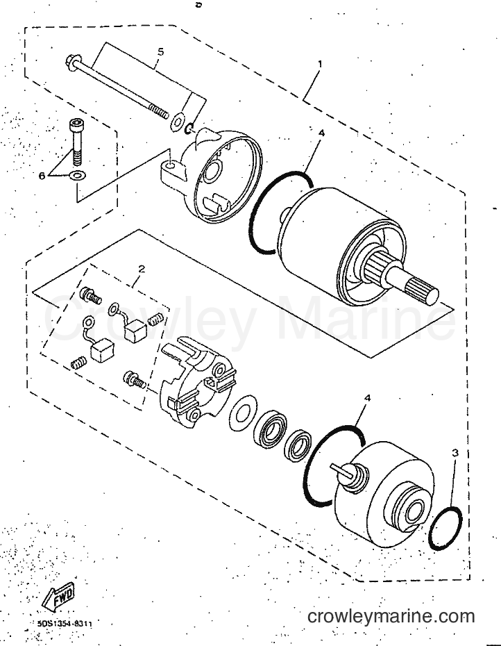 1998 Scooter YP125E - YP125E (5DS8) [010] - STARTING MOTOR