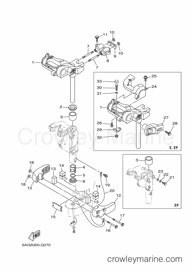Yamaha Motors F15CMHL (6AGB) [130] - BRACKET 3