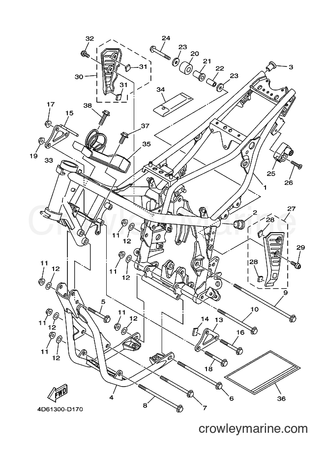 2005 Dirt Bike XG250 - XG250 (4D61) [010] - FRAME