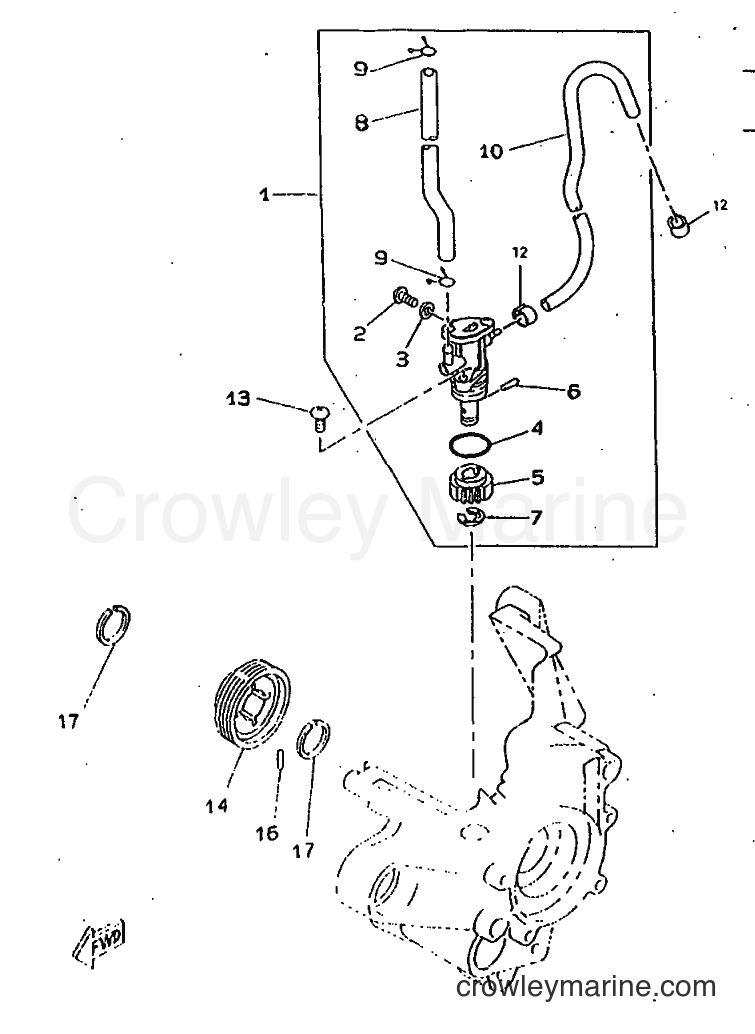 1998 Scooter CW50RSP - CW50RSP (5DX1) [010] - OIL PUMP