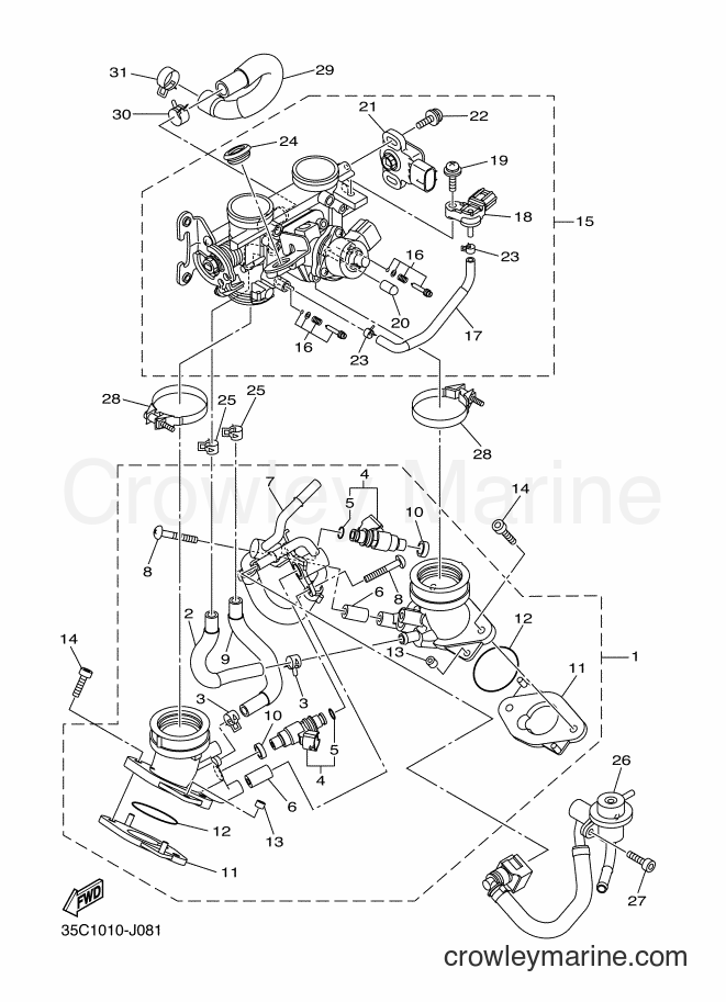 Yamaha Motors XVS400C (35C5) [010] - INTAKE 2