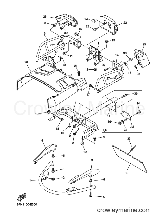 Yamaha Motors VK10 (8FN2) [020] - BUMPER