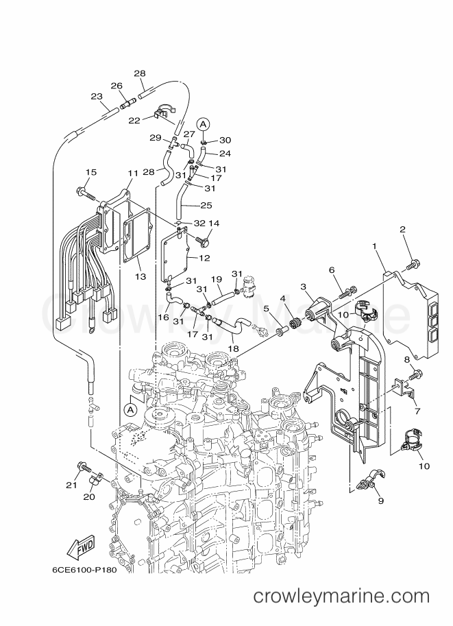Yamaha Motors F300XCA-2015 (6CE6) [190] - ELECTRICAL 1
