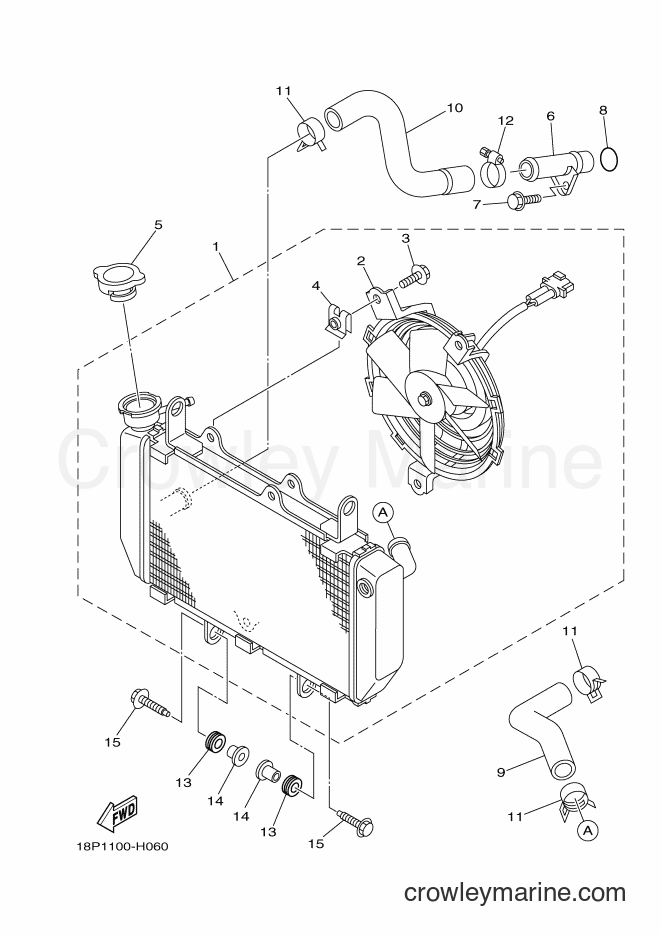 2011 ATV YFZ450R - YFZ450R (18PF) [010] - RADIATOR & HOSE