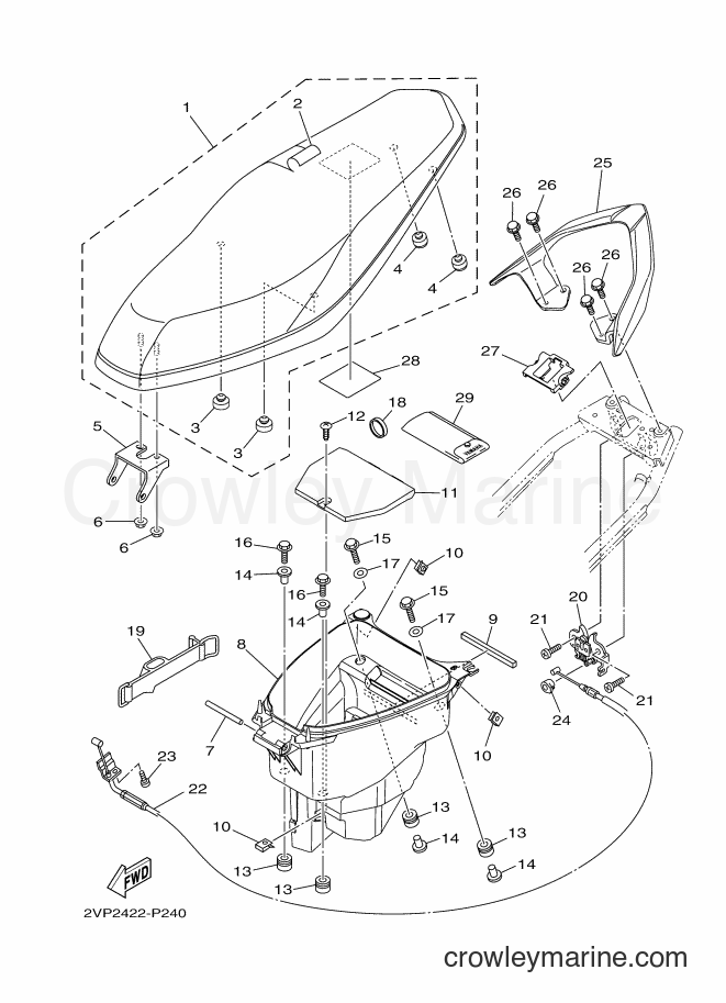 2015 Scooter T115FSEC - T115FSEC (2VP2) [010] - SEAT