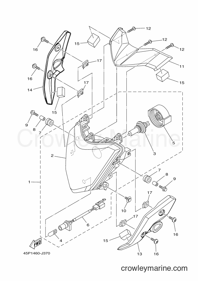 2012 Street Bike FZ16 - FZ16 (45P2) [010] - HEADLIGHT