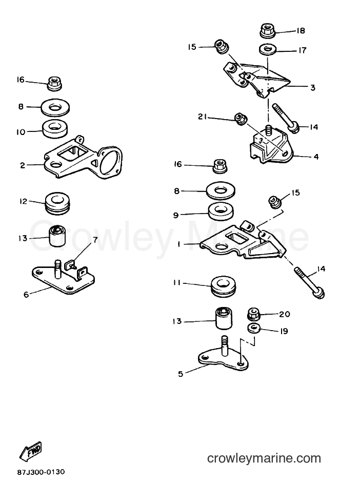 Yamaha Motors PZ480LT (8BH4) [040] - ENGINE BRACKET