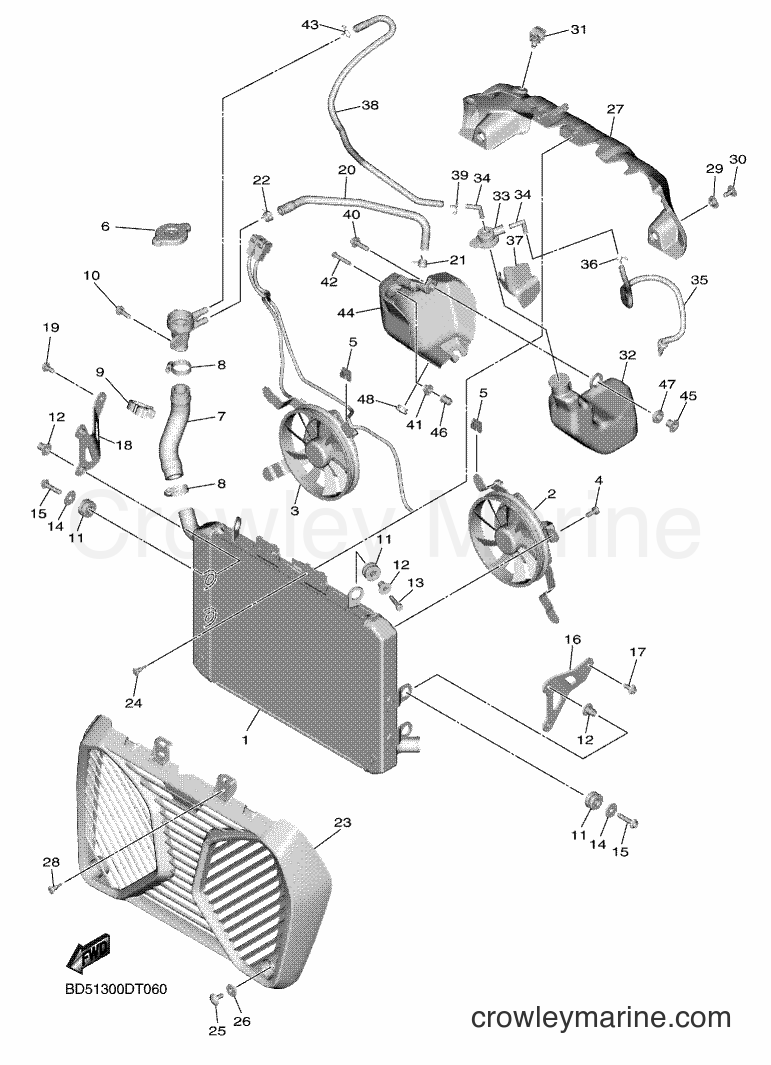 2018 Maxi-Scooter MXT850 - MXT850 (BD51) [010] - RADIATOR & HOSE