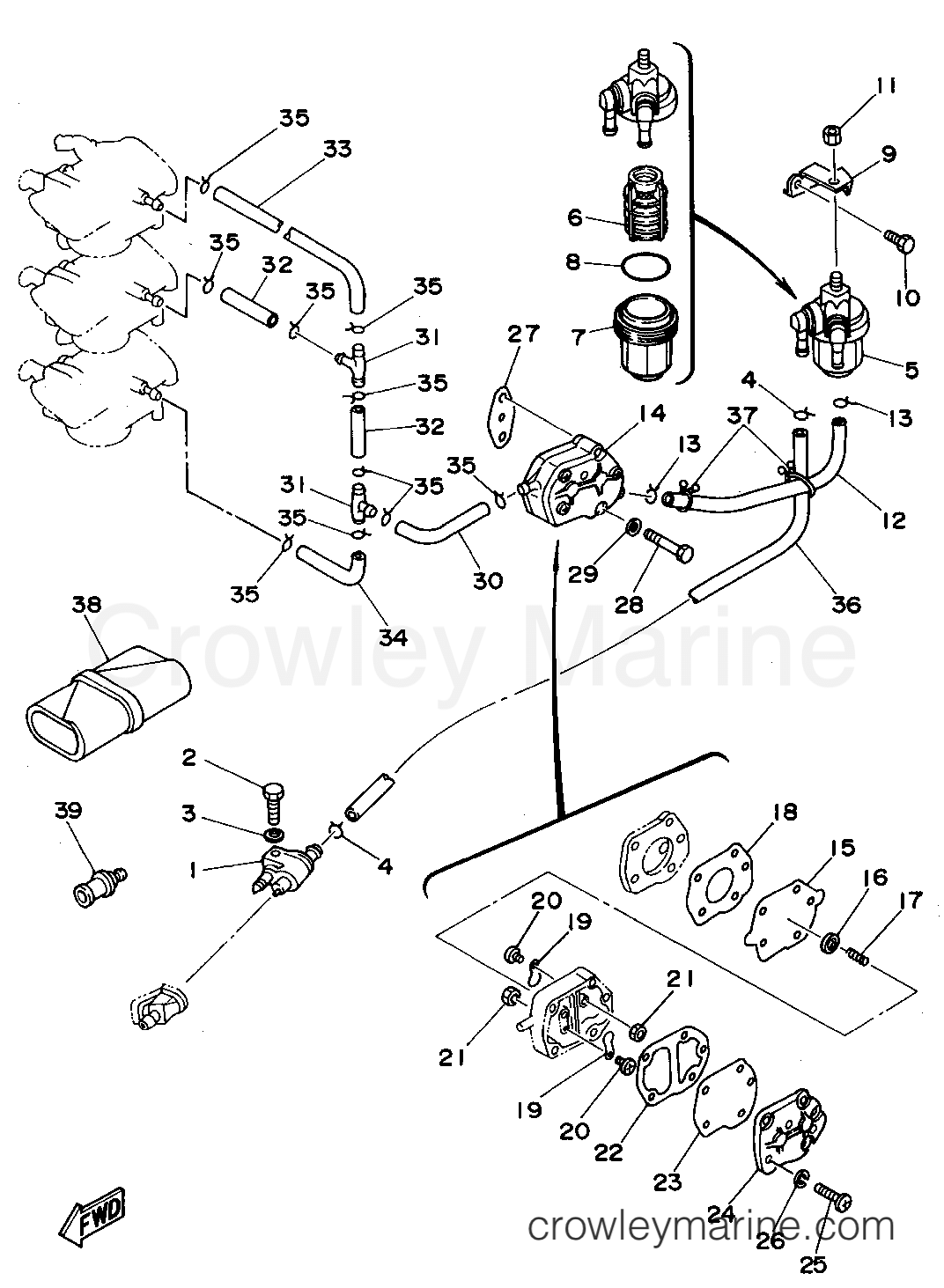 Yamaha Motors 50TLHS - FUEL