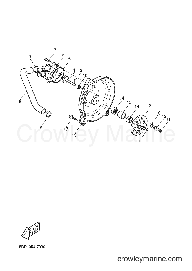 2000 Scooter YQ50 - YQ50 (5HEN) [010] - WATER PUMP