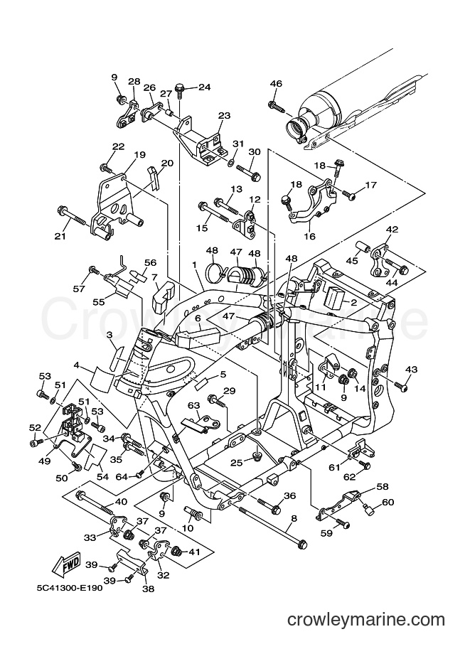 Yamaha Motors XV1900A (5C45) [010] - FRAME