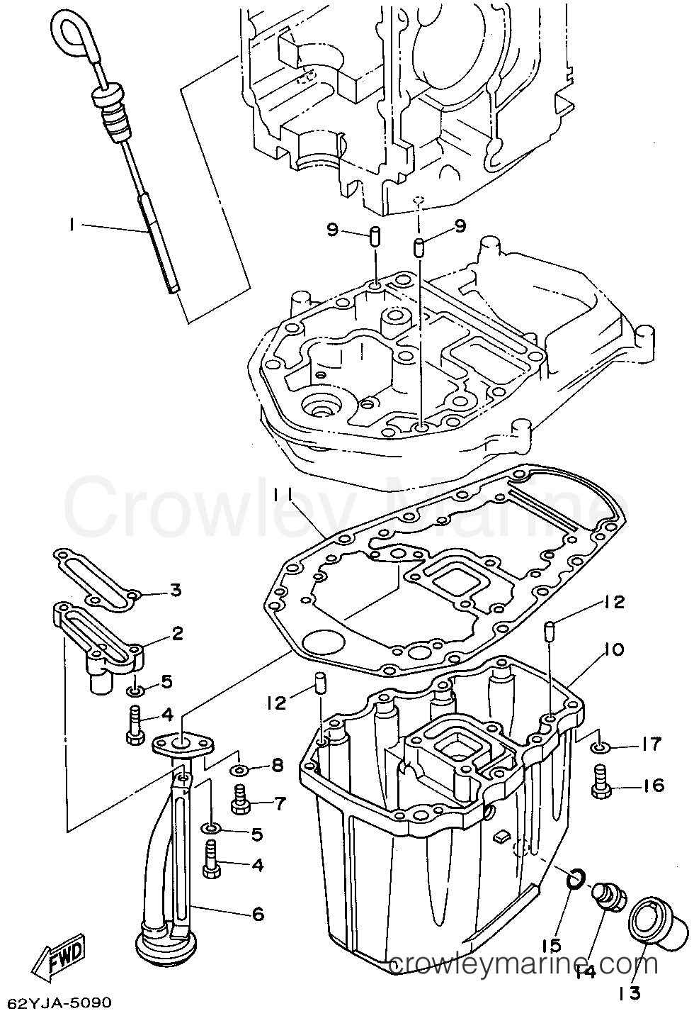 Yamaha Motors F50TLHT - OIL PAN