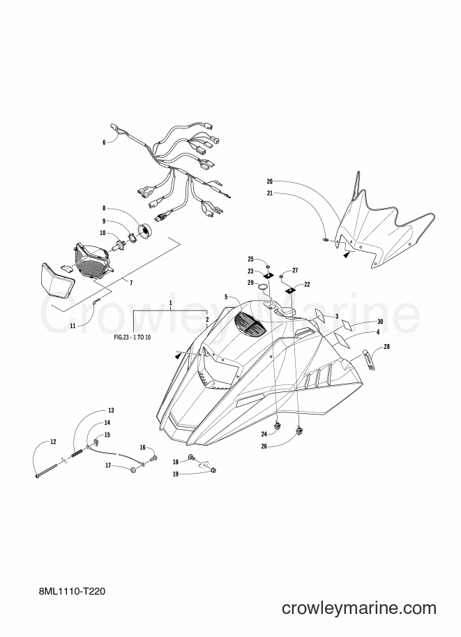 2018 Snowmobile SXR200 - SXR200 (8ML2) [010] - SHROUD & WINDSHIELD
