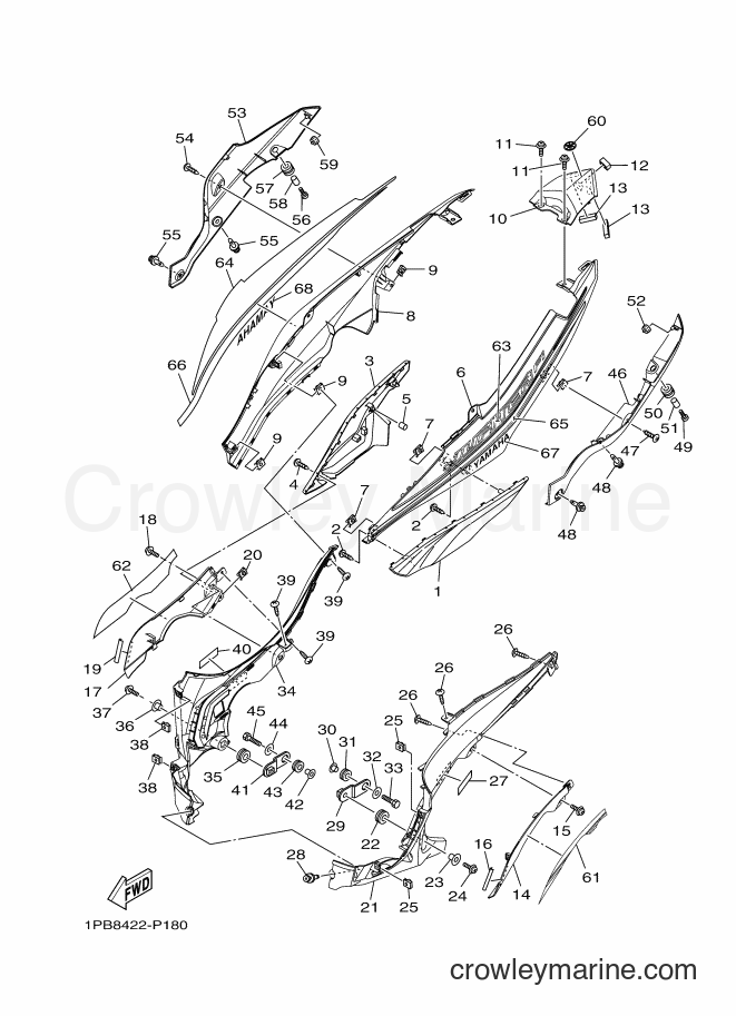 2015 Scooter T115FSEC - T115FSEC (1PB8) [010] - SIDE COVER