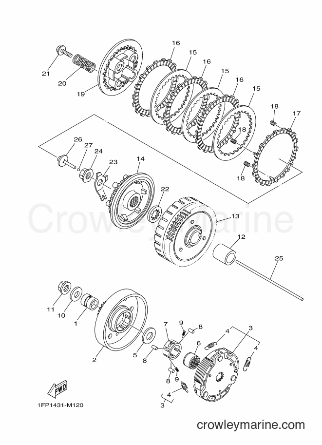 Yamaha Motors T115FLS (1FPB) [010] - CLUTCH