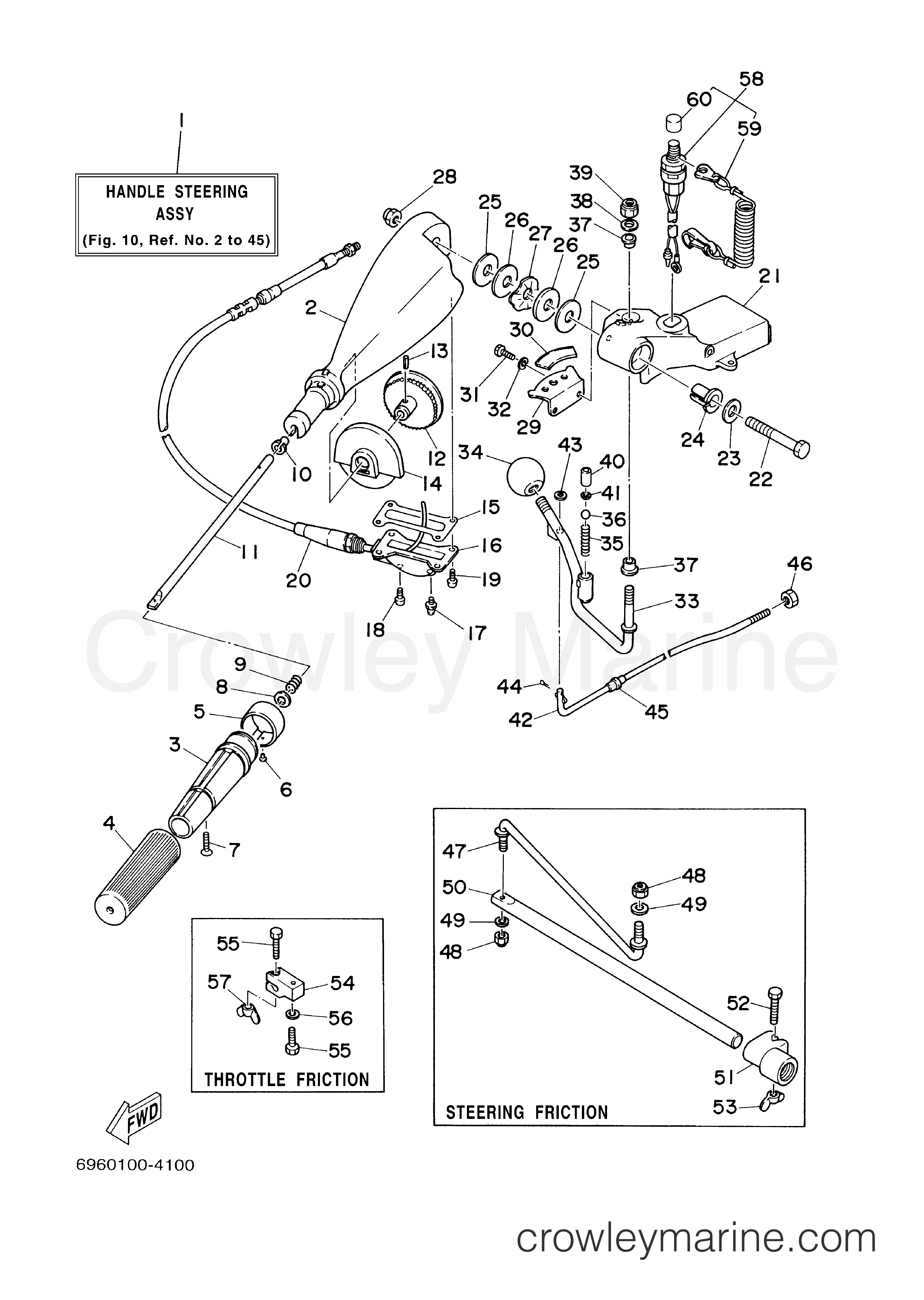 Yamaha Motors E48MLHY - STEERING